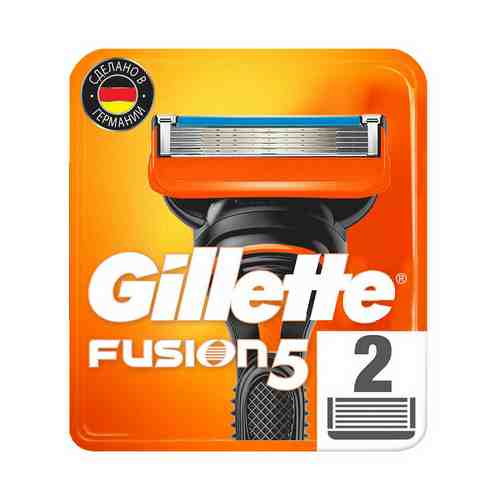 Кассета для бритвенного станка Gillette Fusion 5 с пятью лезвиями 2 шт