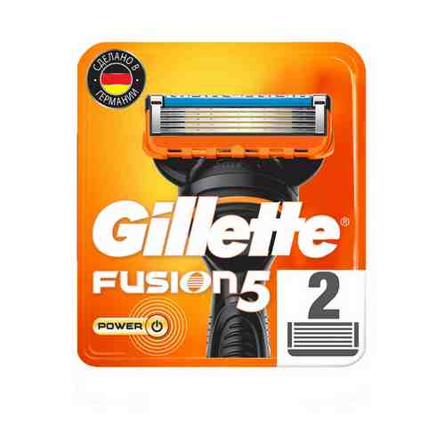 Кассета для бритвенного станка Gillette Fusion5 Power 5 лезвий 2 шт