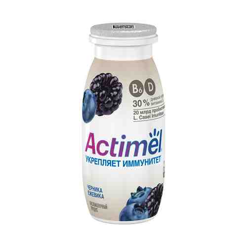 Кисломолочный напиток Actimel с черникой и ежевикой 2,5% 100 мл