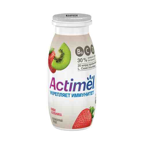 Кисломолочный напиток Actimel с киви и клубникой 2,5% 100 мл