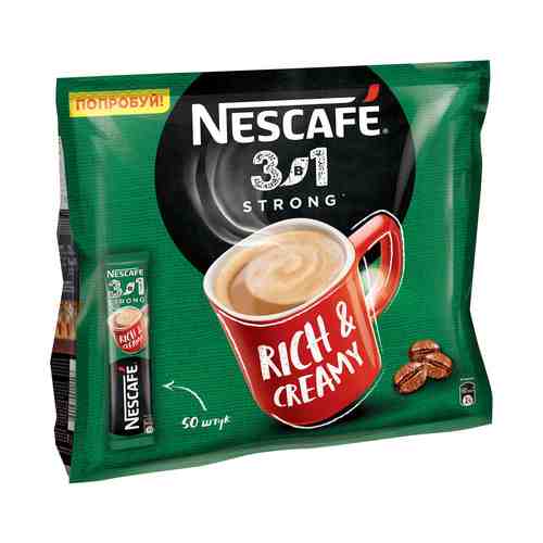 Кофе Nescafe 3 в 1 крепкий 14,5 г х 50 шт