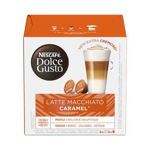 Кофе Nescafe Dolce Gusto со вкусом карамели в капсулах 16 шт 230 г