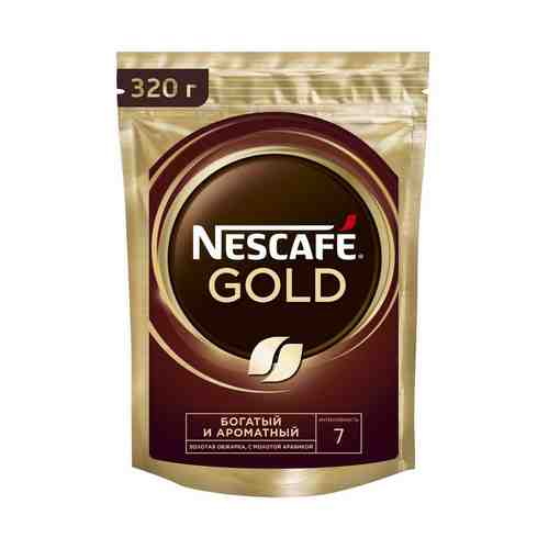 Кофе Nescafe Gold растворимый сублимированный кофе с добавлением натурального жареного молотого кофе 320 г