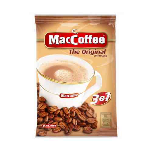 Кофейный напиток MacCoffee Original 3 в 1 растворимый 20 г х 50 шт