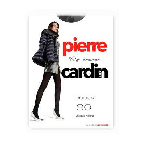 Колготки женские Pierre Cardin Cr Rouen fumo микрофибра серый 80 den р 4