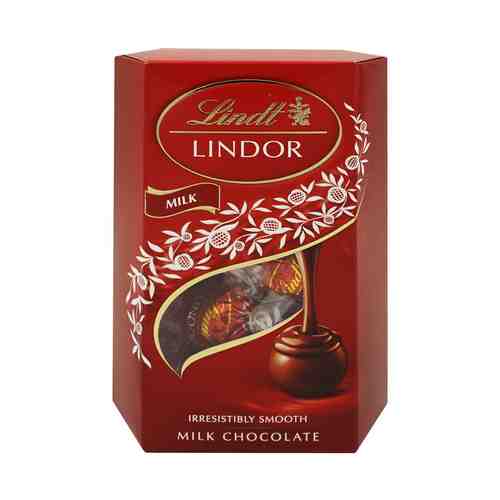 Конфеты шоколадные Lindt Lindor из молочного шоколада с начинкой 200 г