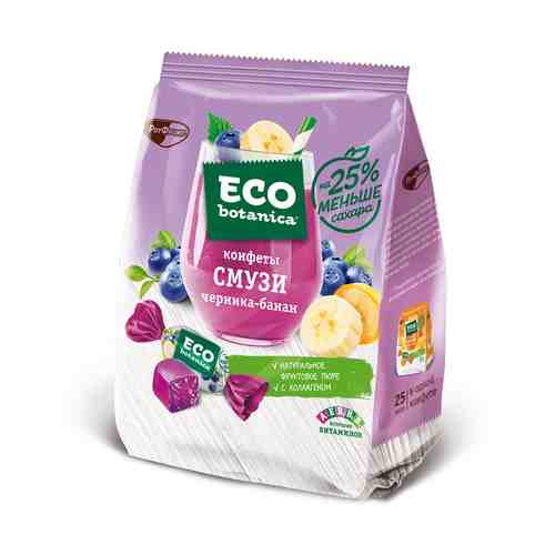 Конфеты желейные Eco Botanica Смузи черника-банан 150 г