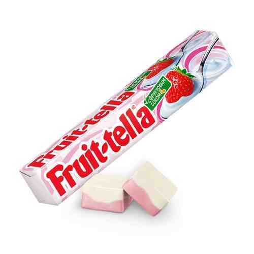 Конфеты жевательные Fruittella клубничный йогурт с фруктовым соком 41 г