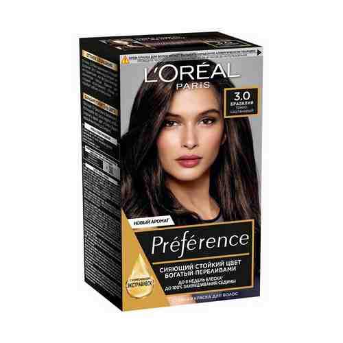 Краска для волос L'Oreal Paris Preference Бразилия темно-каштановый 3 174 мл