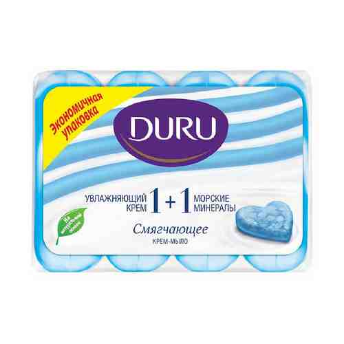 Крем-мыло туалетное Duru Soft Sensations 1+1 Морские минералы 90 г х 4 шт