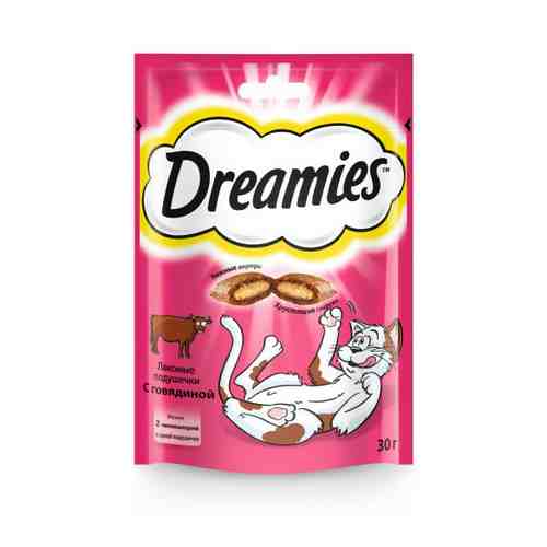 Лакомство Dreamies с говядиной для кошек 30 г