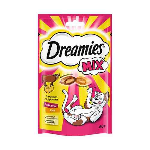 Лакомство Dreamies с говядиной и сыром для кошек 60 г