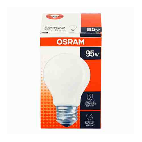 Лампа накаливания Osram Classic Е27 95W белый свет