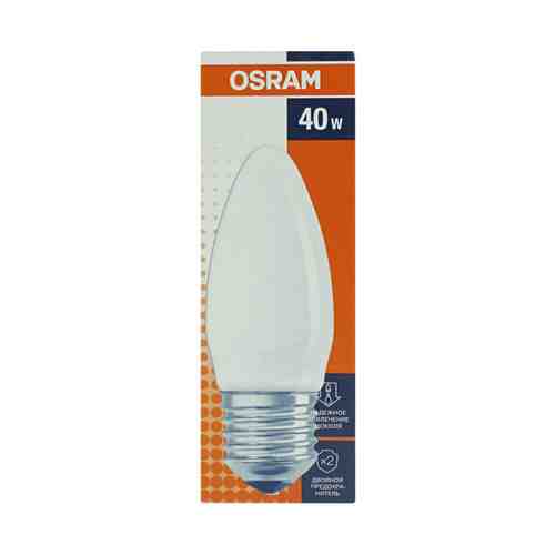 Лампа Osram Е27 40W свеча матовая