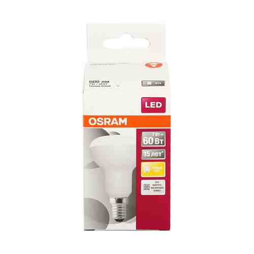 Лампа светодиодная Osram LED R50 E14 7 Вт теплый свет