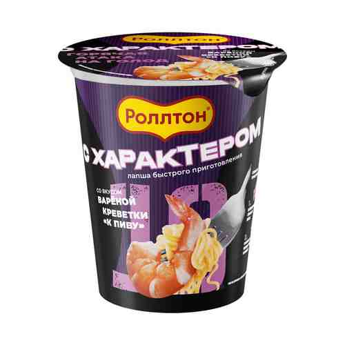 Лапша Роллтон С характером со вкусом вареной креветки к пиву быстрого приготовления 70 г