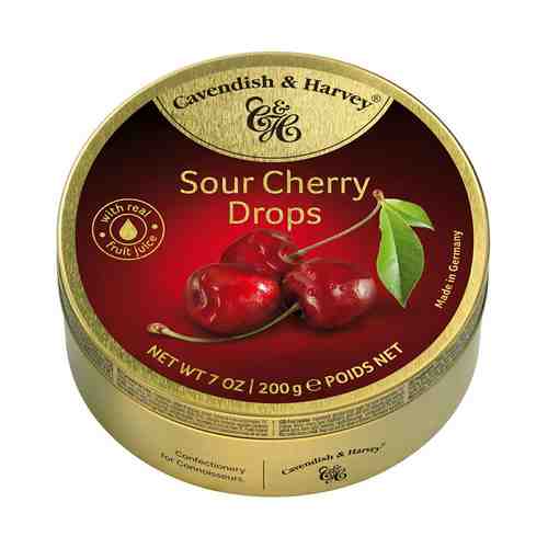 Леденцы Cavendish Harvey Sour Cherry Drops Вишня 200 г