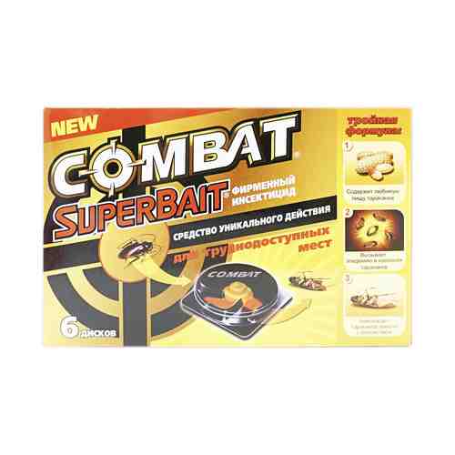 Ловушка от тараканов Combat SuperBait 6 дисков