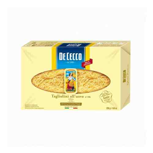 Макаронные изделия De Cecco № 106 Tagliolini All'uovo 250 г