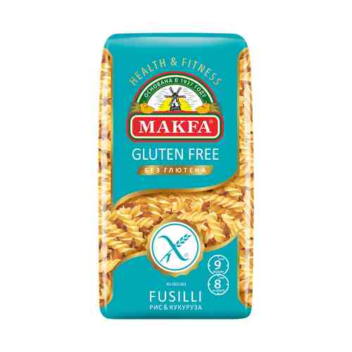 Макаронные изделия Makfa Gluten free Fusilli Спирали без глютена 300 г