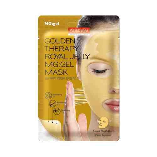 Маска для лица Purederm Golden Therapy Royal Jelly с маточным молочком 1 шт