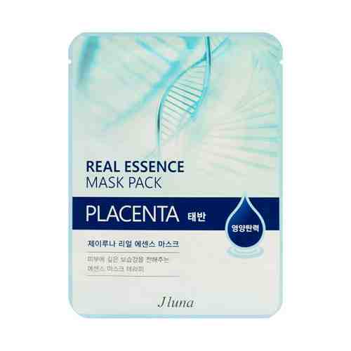 Маска тканевая для лица JLuna Real Essence Mask Pack Placenta с плацентой 1 шт