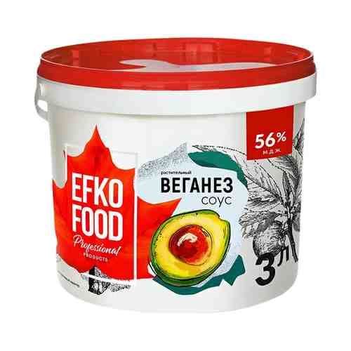 Майонезный соус Efko Food Веганез 56% 3 л