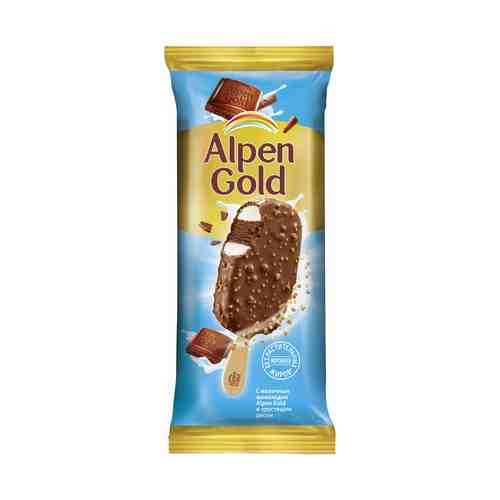 Мороженое сливочное Alpen Gold с хрустящим рисом и солеными шариками СЗМЖ 58 г