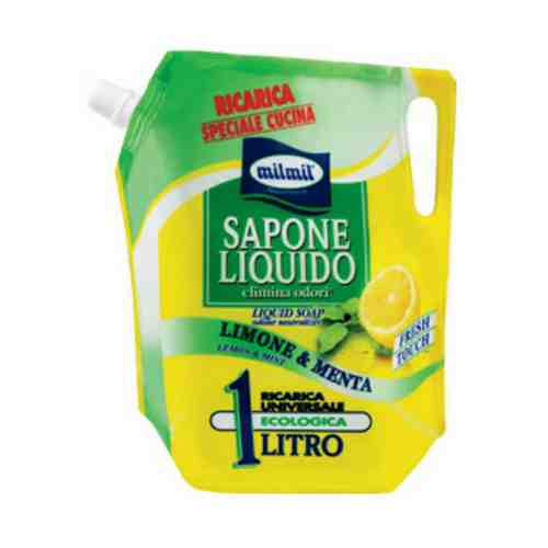 Мыло жидкое MilMil Sapone Liquido с ароматом лимона и мяты 1 л