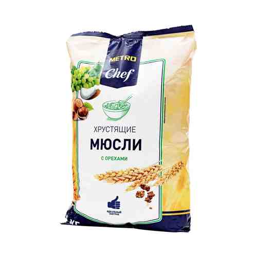 Мюсли Metro Chef хрустящие с орехами 1 кг