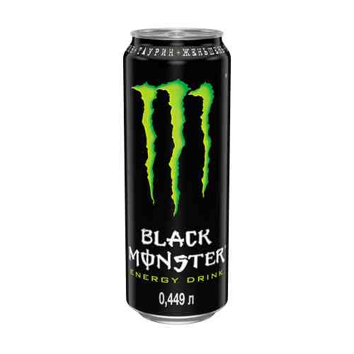 Напиток энергетический Black Monster газированный безалкогольный 0,449 л