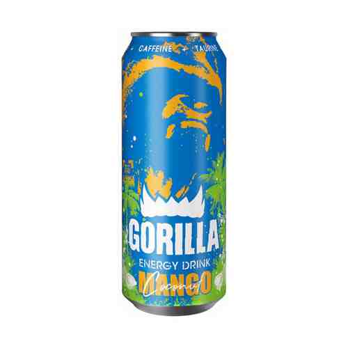 Напиток энергетический Gorilla Mango Coconut газированный безалкогольный 0,45 л