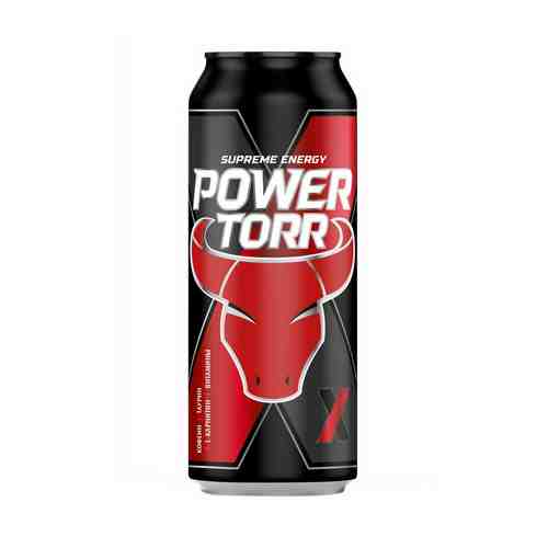 Напиток энергетический Power Torr X газированный безалкогольный 0,45 л