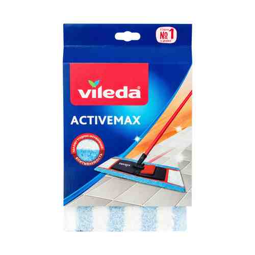 Насадка для швабры Vileda Activemax микрофибра-хлопок