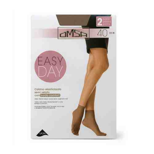 Носки женские Omsa Calzino Easy Day бежевый 40 Den 2 шт