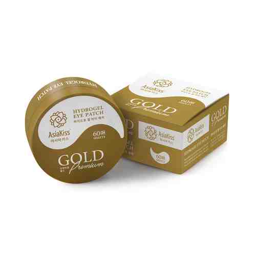 Патчи для глаз AsiaKiss Gold Premium 60 шт