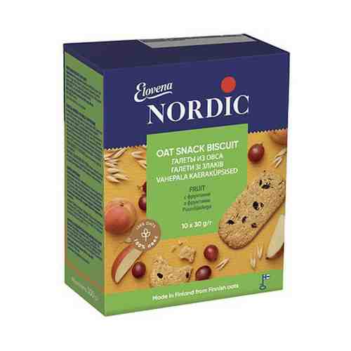 Печенье Nordic галеты овсяные с фруктами 300 г