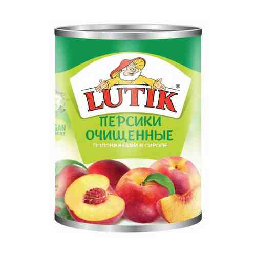 Персики Lutik половинки очищенные в сиропе 425 мл