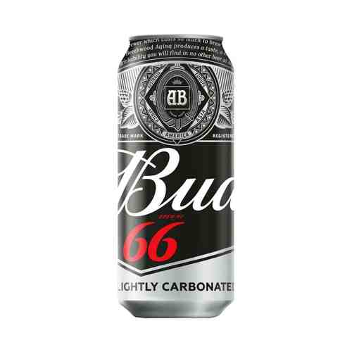 Пиво Bud 66 светлое 4,3% 0,45 л