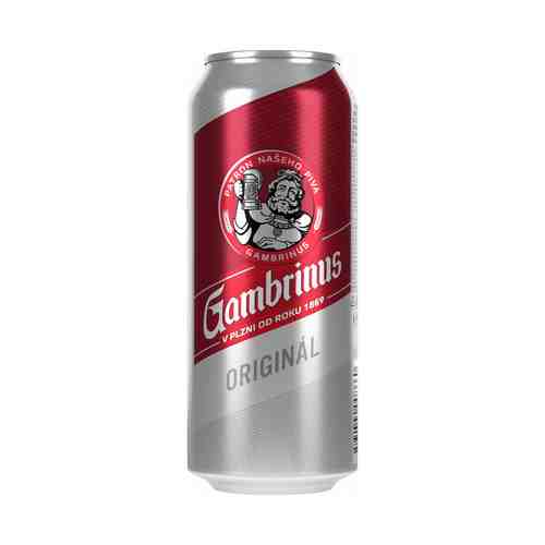 Пиво Gambrinus Original светлое 4,3% 0,5 л