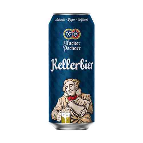 Пиво Hacker Pschorr Kellerbier светлое 5,5% 0,5 л