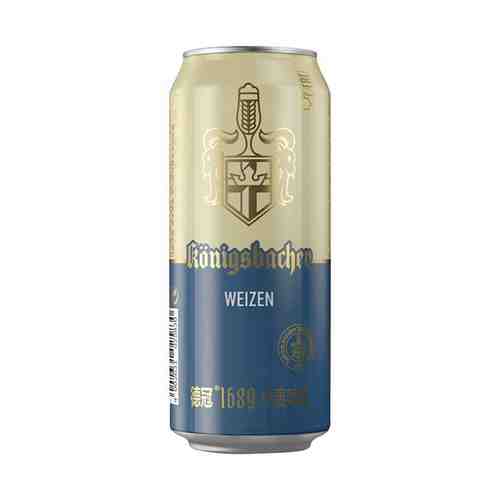 Пиво Kоnigsbacher Weizen светлое нефильтрованное 5,1% 0,5 л