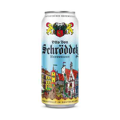 Пиво Otto Von Schrodder Hefeweizen светлое 5% 0,5 л