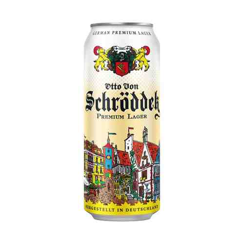 Пиво Otto Von Schrodder Premium Lager светлое 4,9% 0,5 л