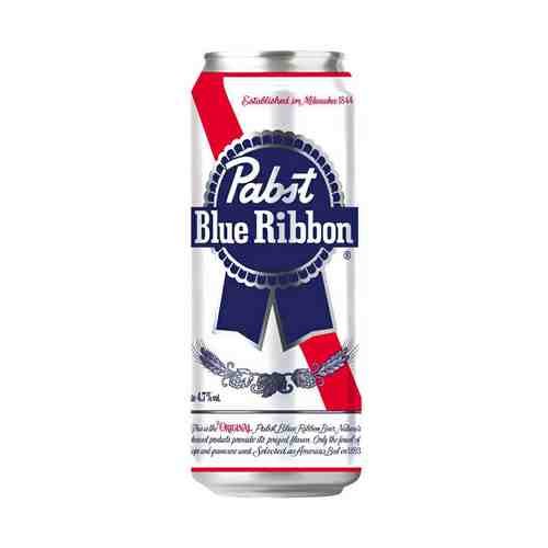 Пиво Pabst Blue Ribbon банка 0,5 л