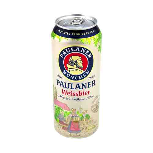 Пиво Paulaner Hefe-Weissbier Naturtrub светлое 5,5% 0,5 л