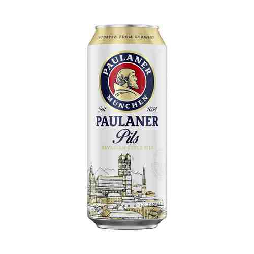 Пиво Paulaner Pils светлое 4,8% 0,5 л