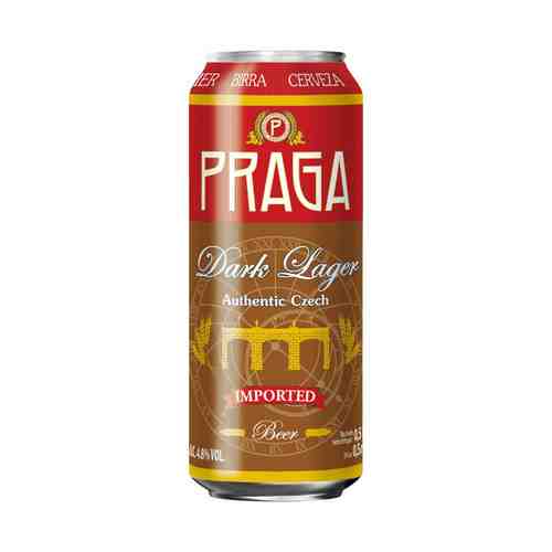 Пиво Praga Dark Lager темное 4,5% 0,5 л