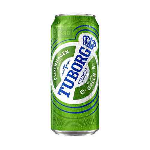 Пиво Tuborg Green светлое 4,6% 900 мл