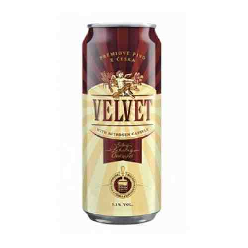 Пиво Velvet светлое 5,1% 0,44 л